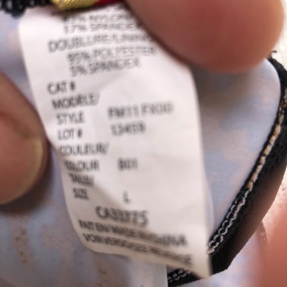 FOXY JEANS animal print large, swim suit top/ corset like top. Bra on inside. - Picture 8 of 8